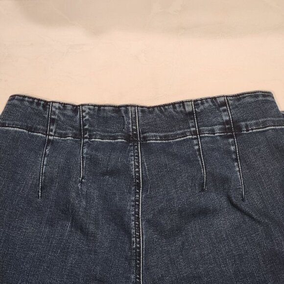 m jeans by maurices Womens 14R High Rise Flare Cool Comfort Sculptress Dark Wash - Picture 12 of 12